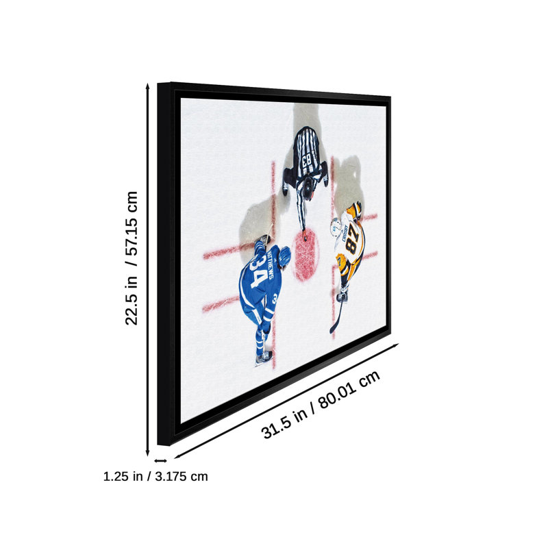 Toile suspendue 20 x 29 Sidney Crosby & Auston Matthews