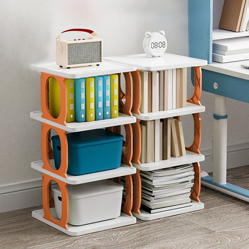 Range-chaussures pour garde-robe Boîte de rangement pour chaussures en plastique pour vestibule, Orange