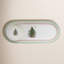 Christmas Tree POLKA DOT OVAL CHIP N DIP 13"