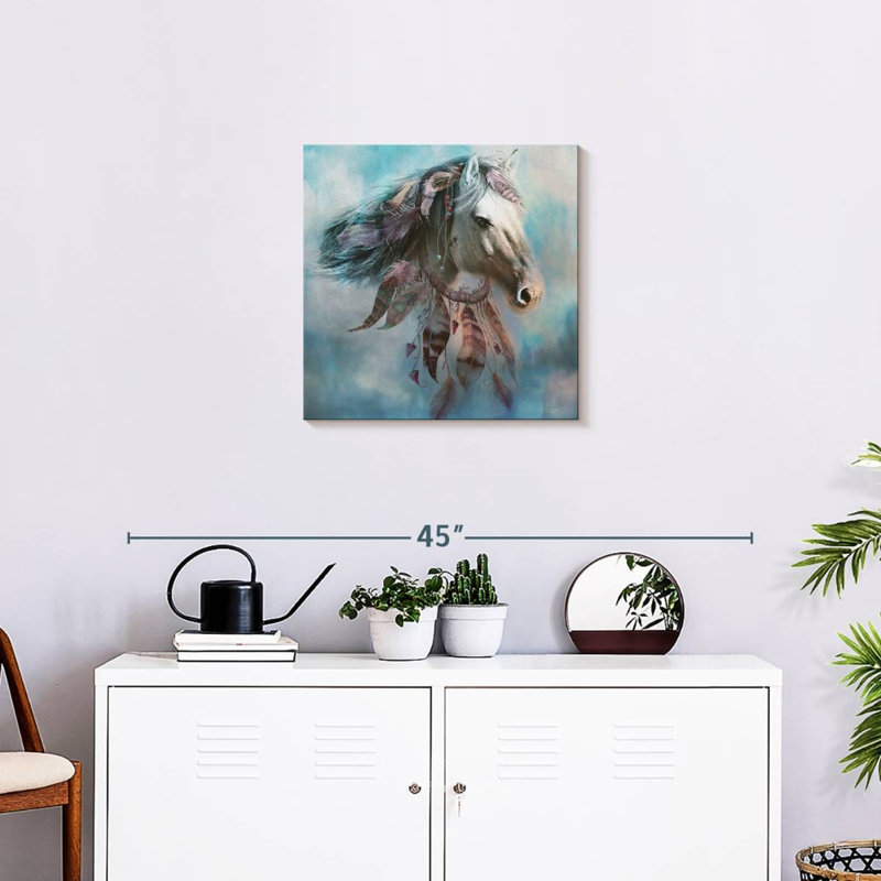 Cheval de rêve amérindien Brampt, H 20 po x l 20 po