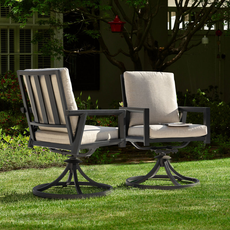 Chaise pivotante en aluminium