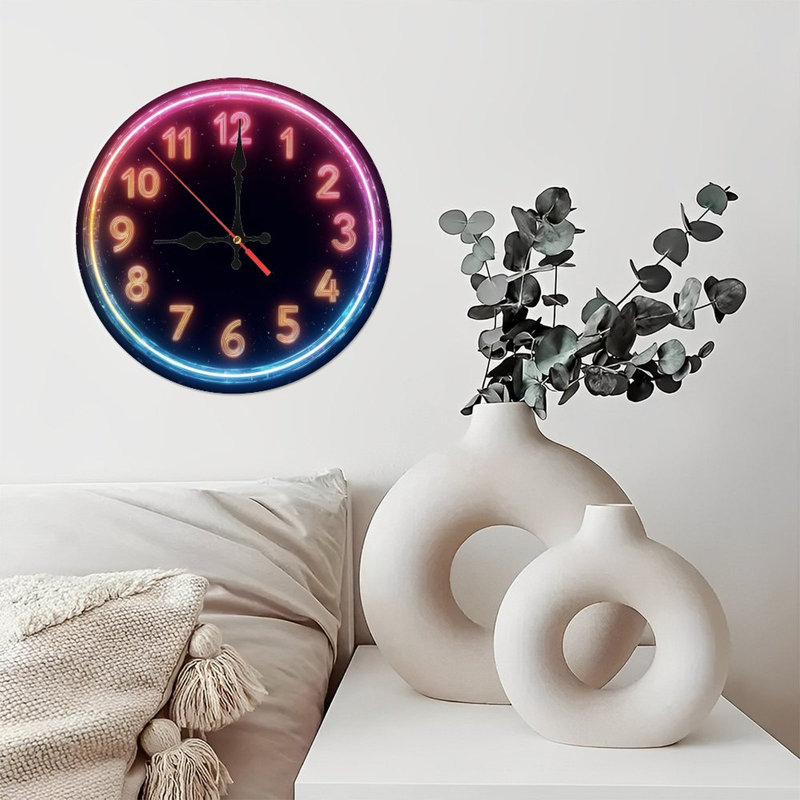 Horloge néon