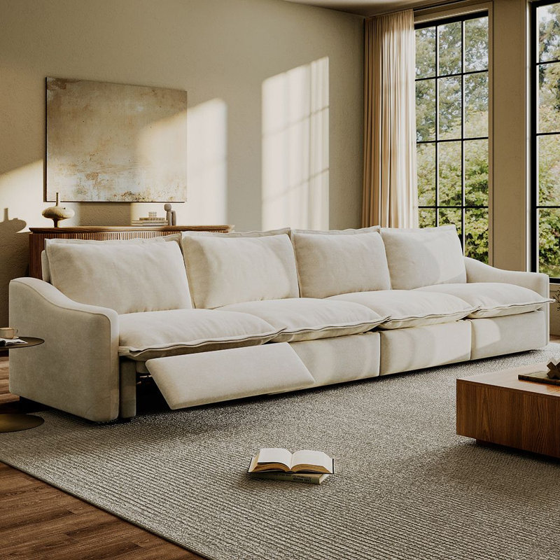 Ergopals-Canapé inclinable électrique, 36" H x 121" W x 37.5" D, Beige