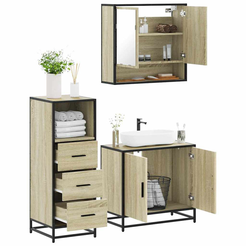 Bathroom Furniture Suite, Sonoma Oak