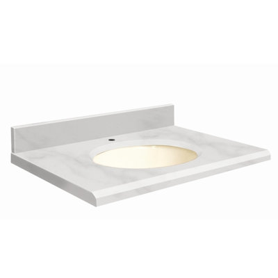 Dessus de salle de bain simple 25 po meuble-lavabo