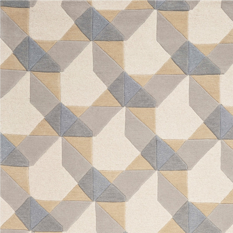 Eduarda Performance Hand Tufted Wool Abstract Indoor Rug, Rectangle 2'3" x 3'9"