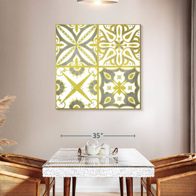 Lime Gold Azulejo Tiles