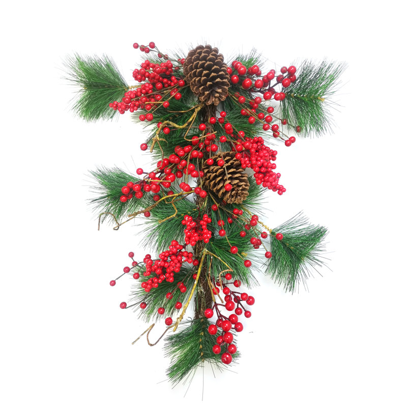 Swag, 24 In - Berries & Pine Cones