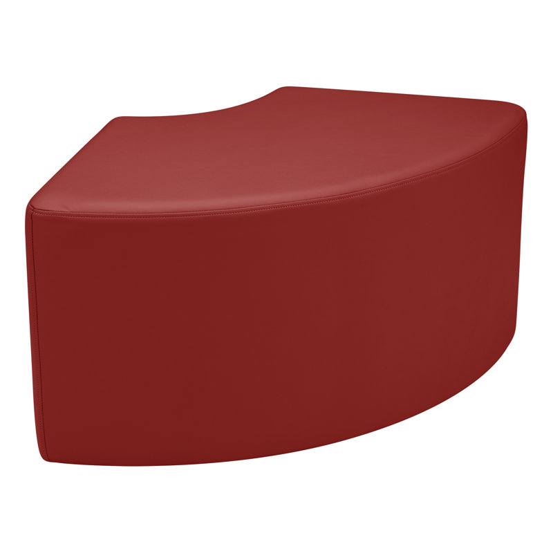 Tabouret de quart de salle à manger modulaire de Learniture, H 18 po x l 37 po x P 27 po, Bourgogne, Non