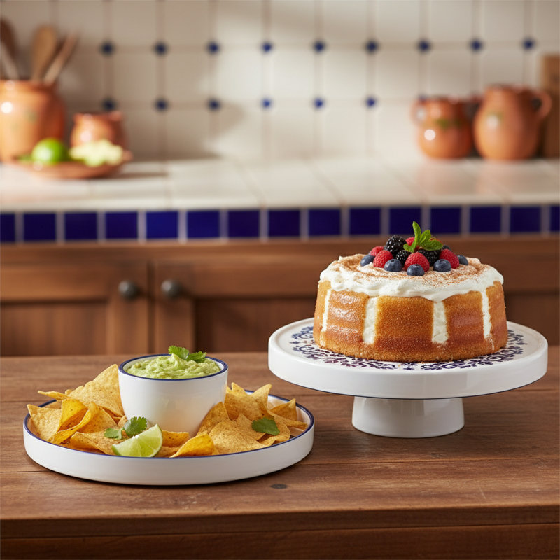 Talavera Dinnerware,  Chip And Dip Servering Dish