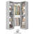40" × 100" Closet With Door And Wooden Drawers-1336442291