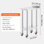 Table de préparation en acier inoxydable de 40 pouces de hauteur avec dosseret, tablettes réglables-155361311