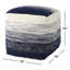 Pouf carré de 16 po de largeur