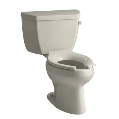 Toilette allongée deux pièces 1,6 GPF avec technologie de rinçage à pression et verrous de réservoir Wellworth Classic Wellworth