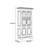 Double door bookcase