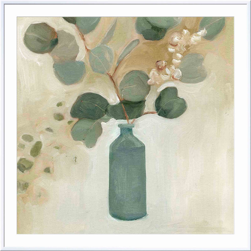 Neutral Arrangement III par Emma Scarvey - reproduction de peinture encadrée, Blanc, H 12 po x l 18 po