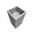 20 In. H X 10 In. W Square Aluminium Planter Pot-1787716047