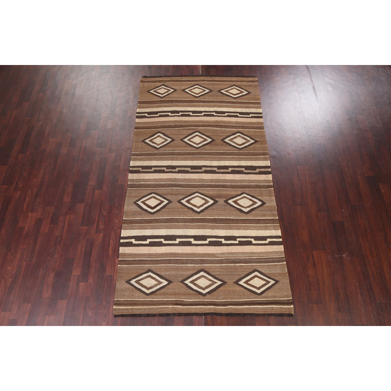 Tapis kilim à teinture naturelle fabriqué à la main 5 x 10