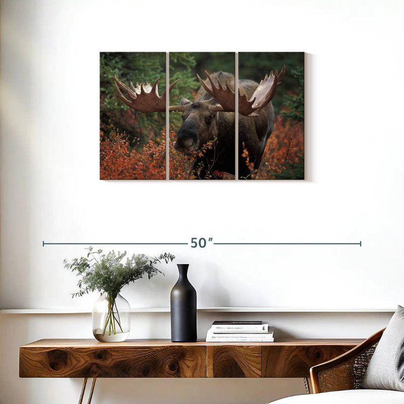 Moose Forest Meal, 20" H x 33" W