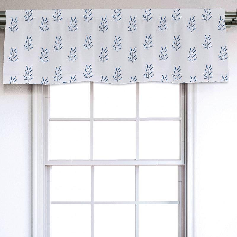 Sateen Pattern Ruffled Window Valance