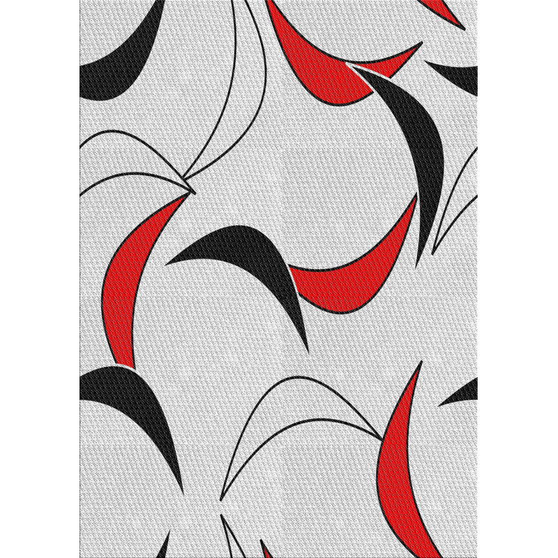 Abstract Indoor Rug, Rectangle 3' x 5'