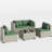 5 Pieces Patio Conversation Set-1505605491