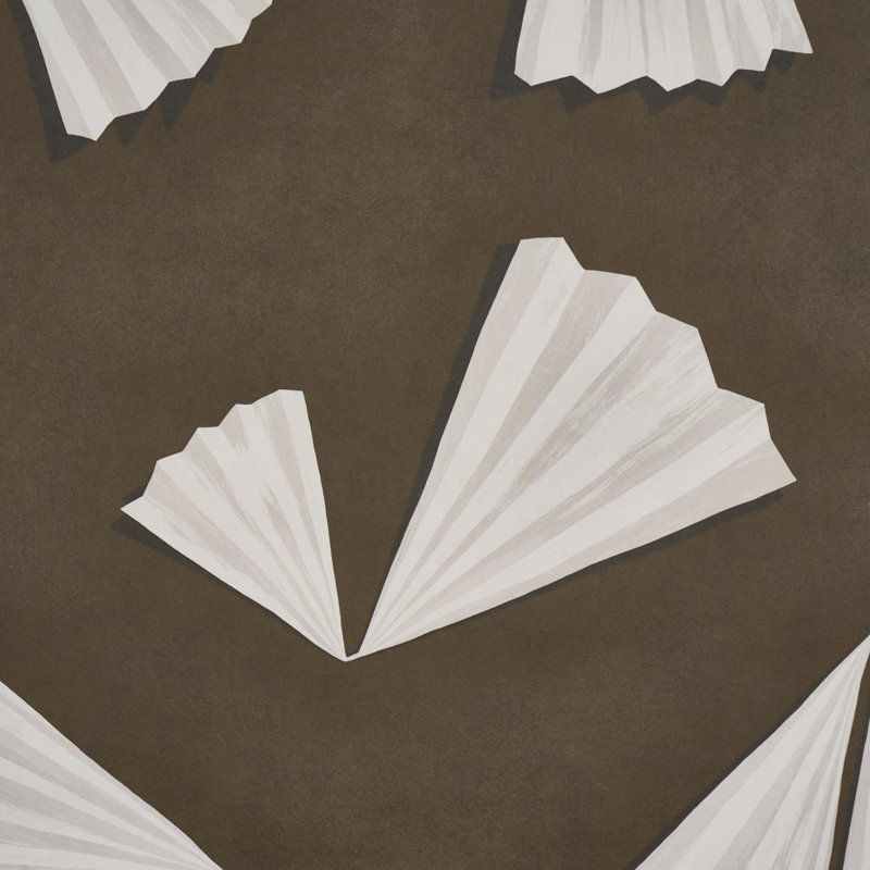 Schumacher X Backdrop Antoinette Wallpaper, Brown