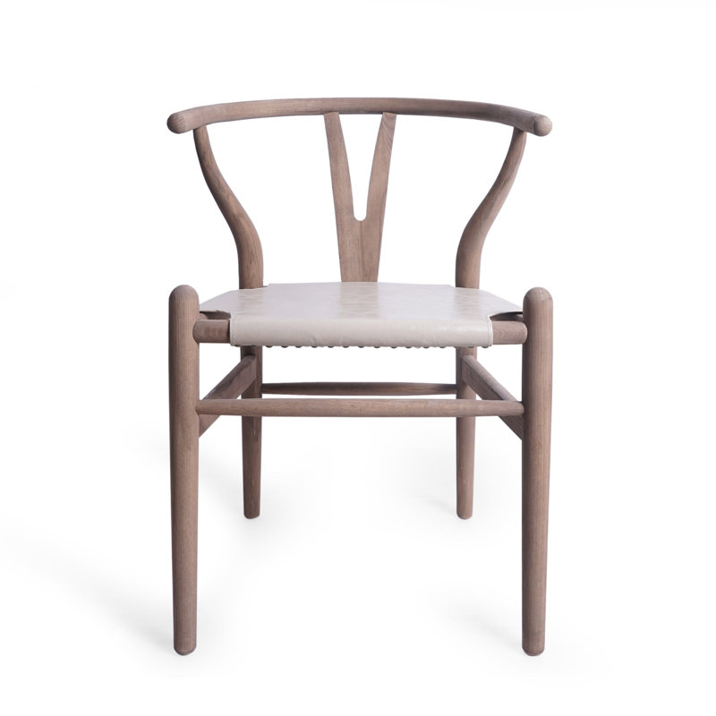 Inderjeet Side Chairs in Antique Natural, White, Light Brown