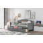 Lit de jour simple en bois avec 2 tiroirs-1271561045