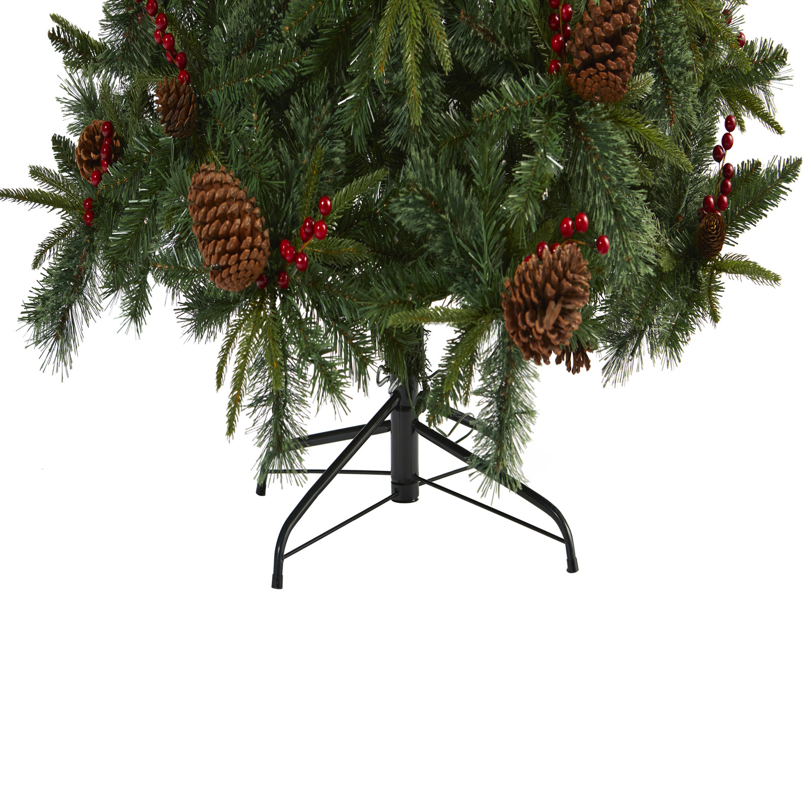 Lighted Artificial Christmas Tree, 7.5' H