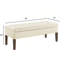 Banc capitonné avec rangement et garniture cloutée-1313429762