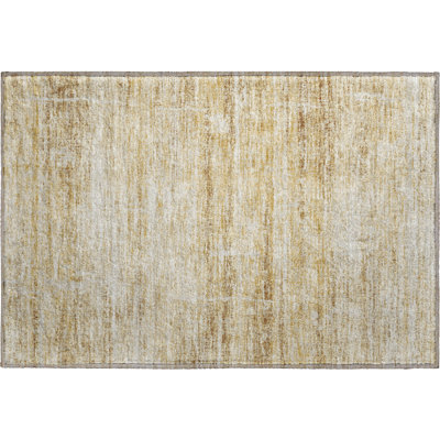 Premium Machine Washable Gerardo Gold Rug