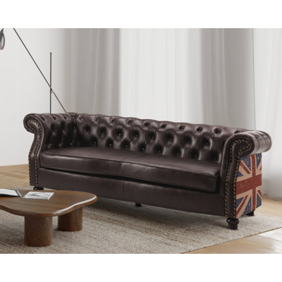 Abdalrahman Faux Leather Sofa