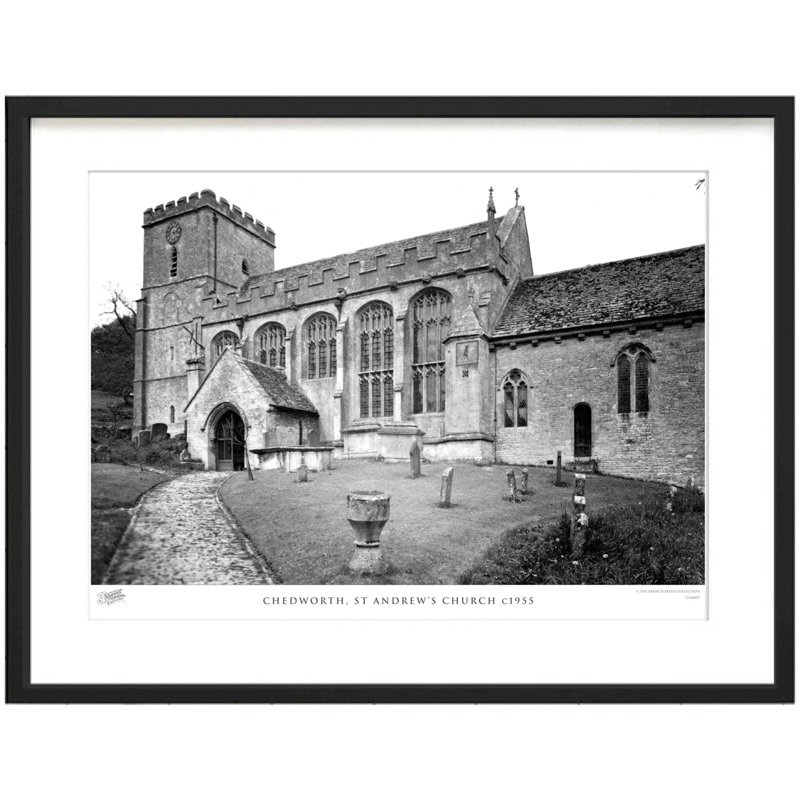 Chedworth, St Andrew's Church C1955 by Francis Frith - Single Picture Frame Print, 40cm H x 50cm W x 2.3cm D