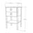 Modern Scandinavian Nightstand, White & Walnut, 17.3 x 29.5 x 17.3 inches | 100% Melamine Coated Particle Board, Thickness: 0.7 inches | Stylish & Functional Design for Bedrooms & Living Spaces, Easy to Assemble-479810735
