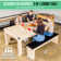 Storage Bench for GoSports 7 ft 3 in 1 Pool, Dining, & Table Tennis Combo Table - Light Wood Finish