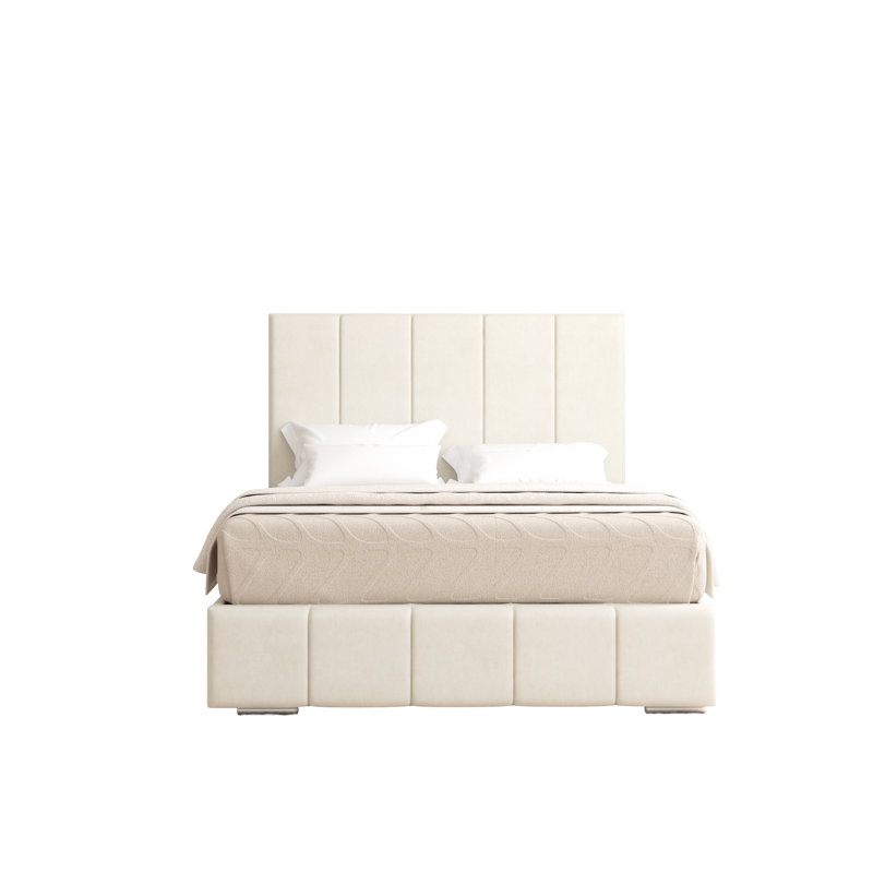 Edelmann Upholstered Bed, Cream, Super King (6')