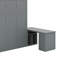 Grand lit escamotable avec bureau, tablettes et armoires