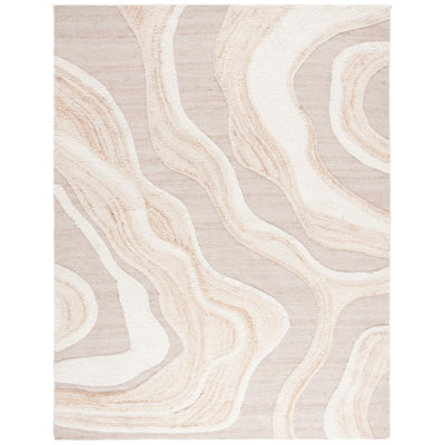 Tapis Lyonel ivoire / brun
