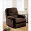 Fauteuil inclinable inclinable moderne inclinable avec accoudoirs coussinés Dossier serré | Chocolat | Tissu + métal-538854352