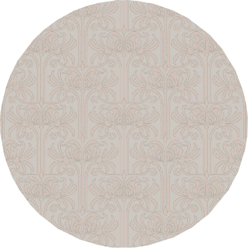 Bartell Wool Southwestern Indoor Rug, Round 8'