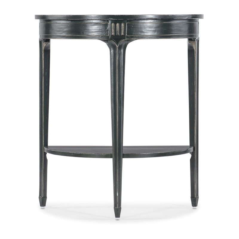 Charleston Green Demilune Wood Console Table