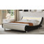 Small Double Bed，Upholstered Sleigh Bed-1193239575