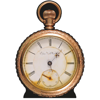 Pocket Watch Cardboard Standup