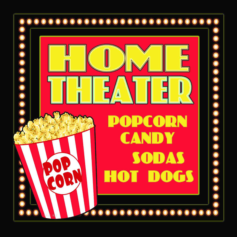 " Home Movie Theater " by Cindy Jacobs, 20" H x 20" W  