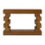 Console géométrique empilable en bois avec finition naturelle chaleureuse
