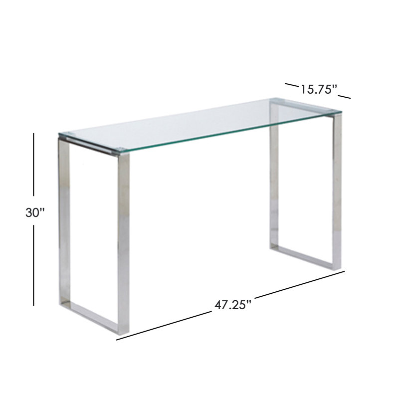 Pangkal Pinang Sofa Console Table, 47.25"W x 15.75"L x 30"H