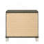 Table de chevet en bois foncé avec 2 tiroirs Modern