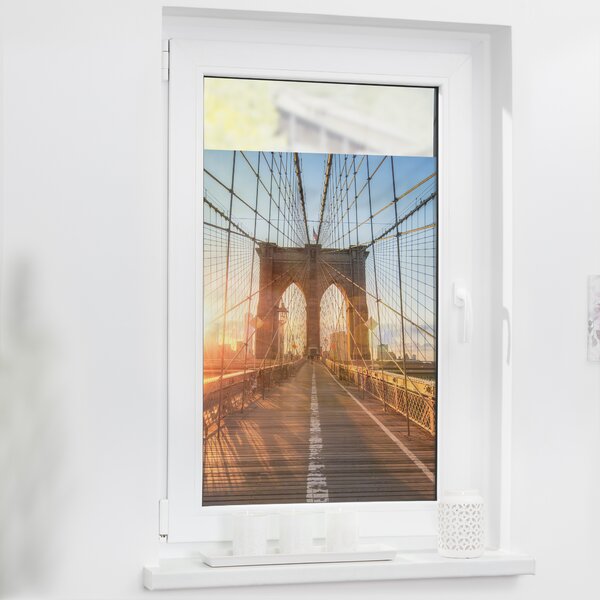 Lichtblick Fensterfolie selbstklebend, Sichtschutz, Brooklyn Bridge
