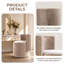 Velvet Swivel Accent Chair With Footstool-636973596